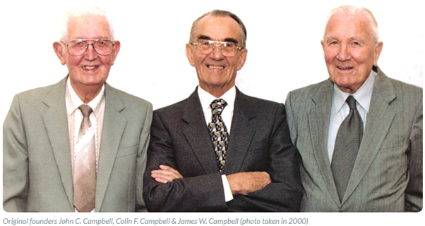 Left to Right: John C. Campbell, Colin F. Campbell &amp; James W. Campbell
