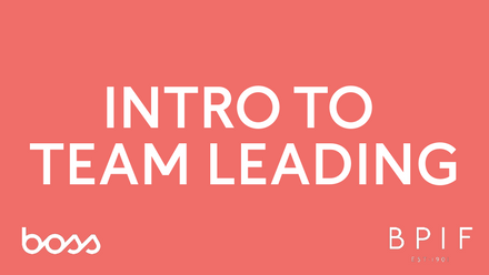 Intro to Team Leading